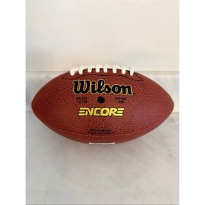 NWOT Wilson Encore Tackified Official American Football NFL Brown Junior Size